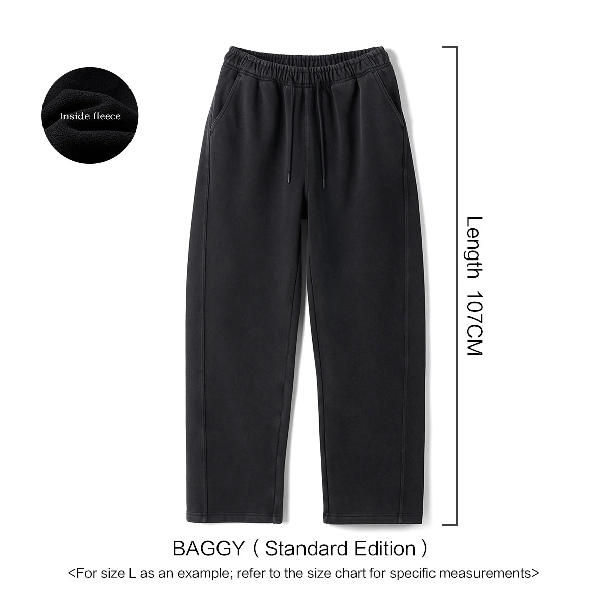 Vintage Washed Fleece Lined Jogger Pants