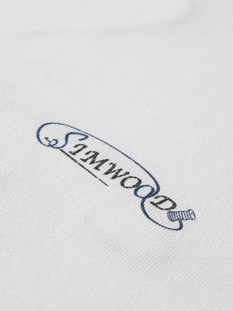 Heavyweight Cotton Letter Print T-Shirt