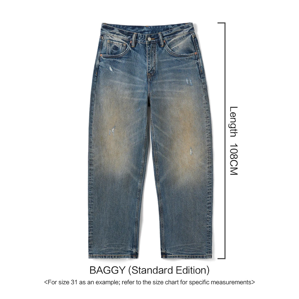 Vintage Washed Baggy Jeans