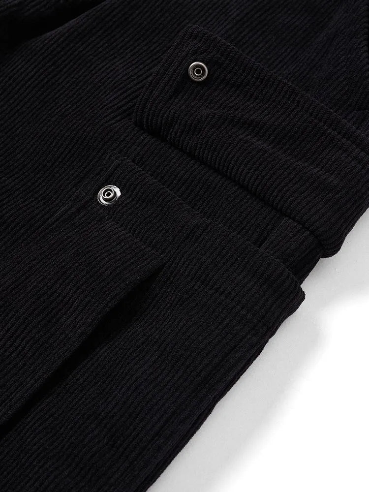 Fleece Lined Corduroy Cargo Pants