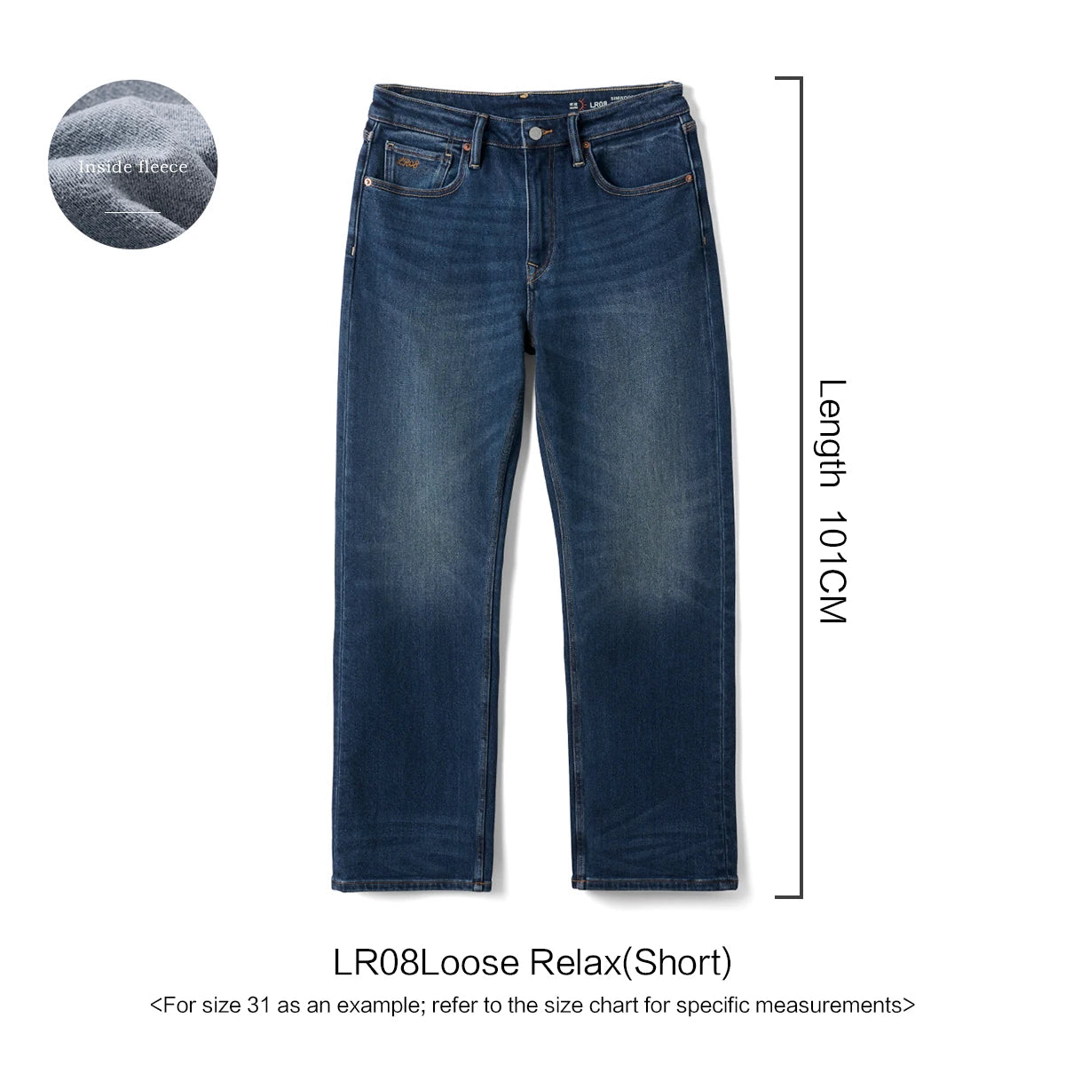 Micro-Fleece Elastic Jeans