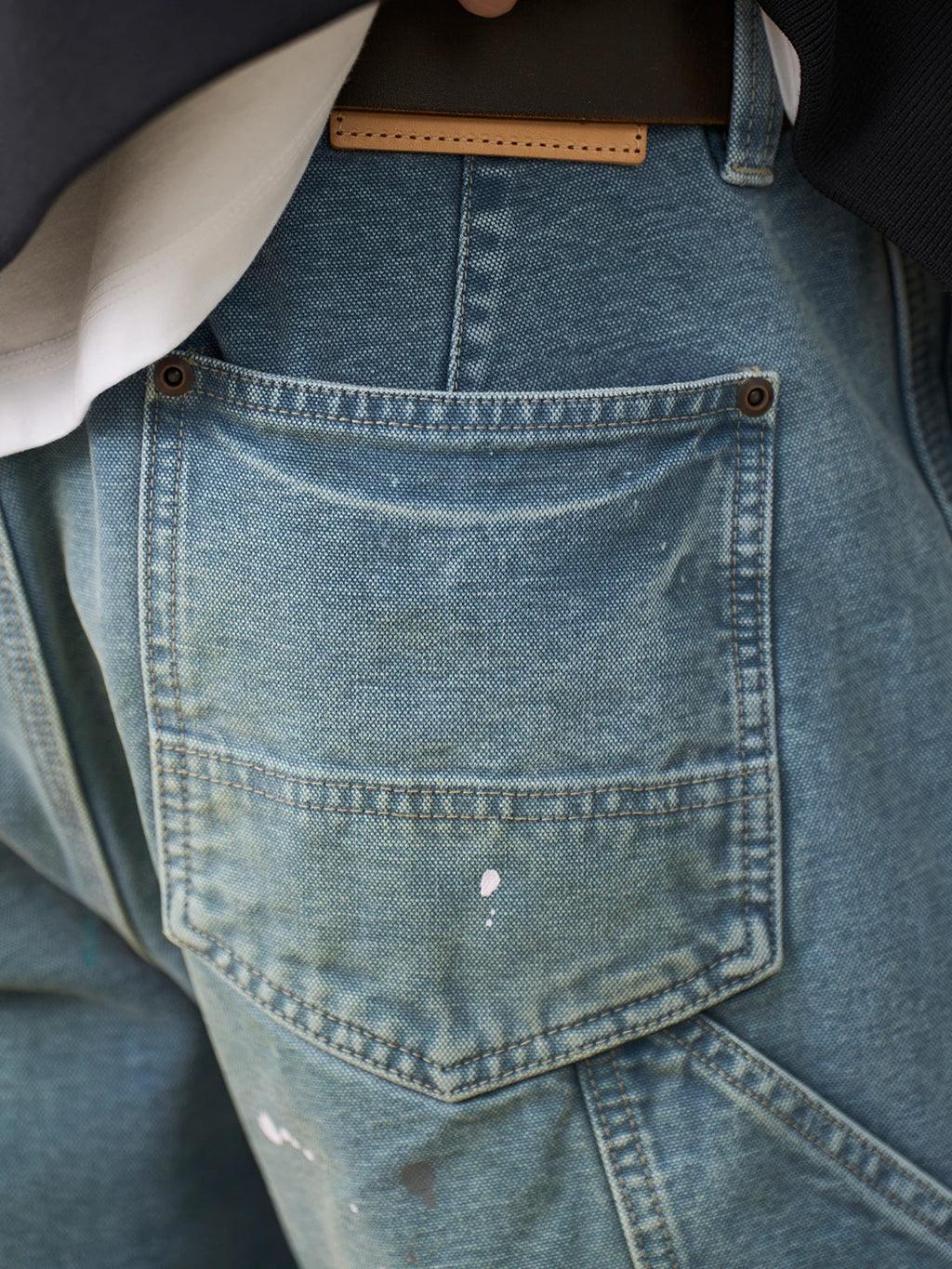 Paint Splatter Denim Logger Pants