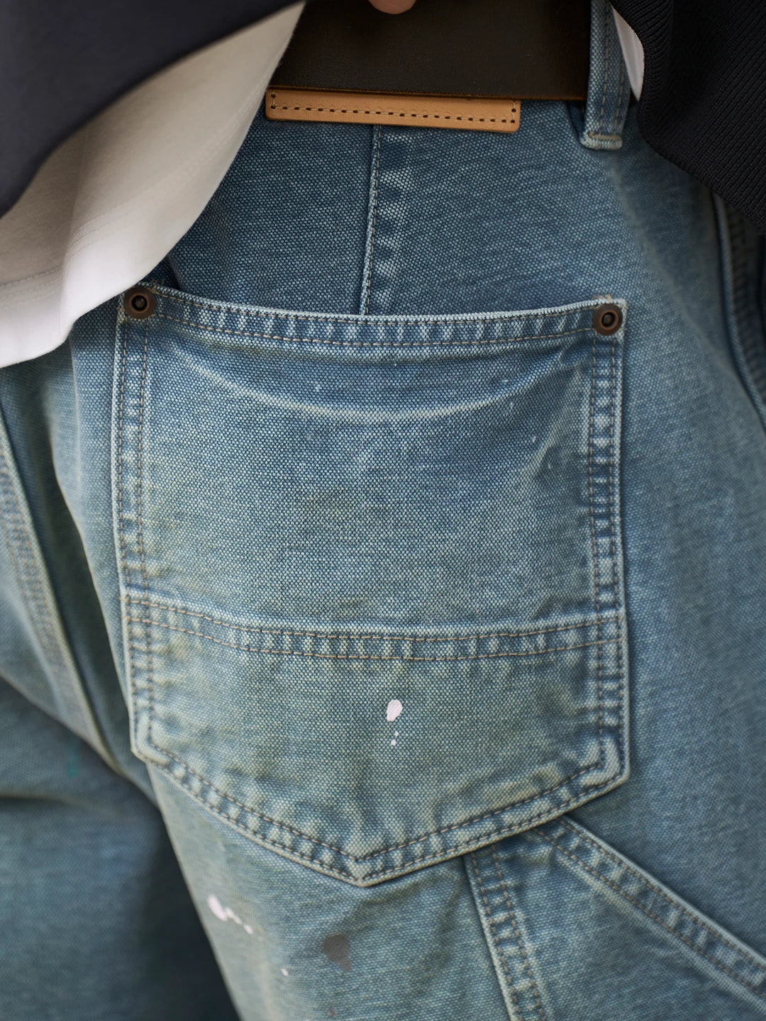 Paint Splatter Denim Logger Pants