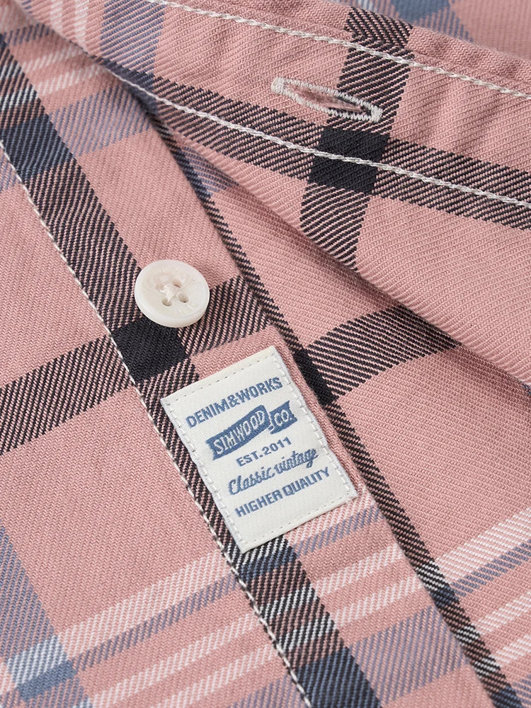 Washed Vintage Plaid Cotton Shirt