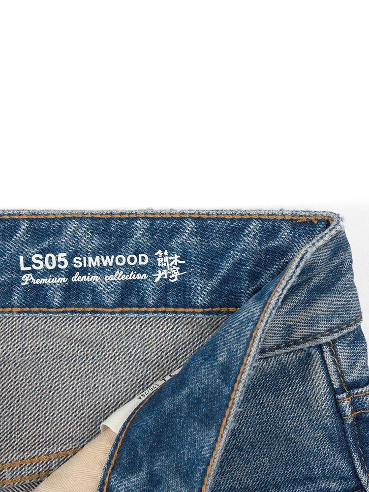Vintage Washed Denim Shorts