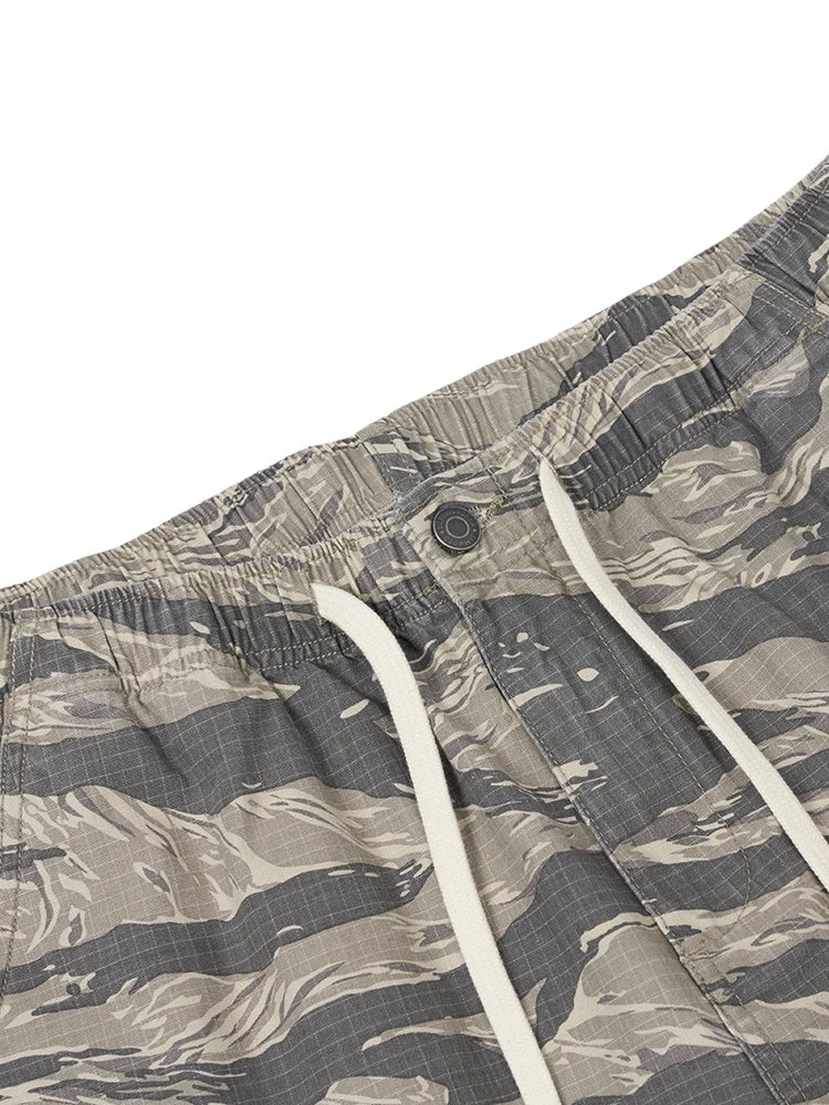 Vintage Washed Camouflage Cargo Shorts