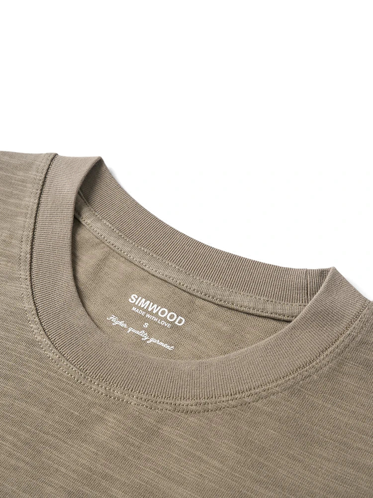 Heavyweight Slub Cotton Embroidered T-Shirt
