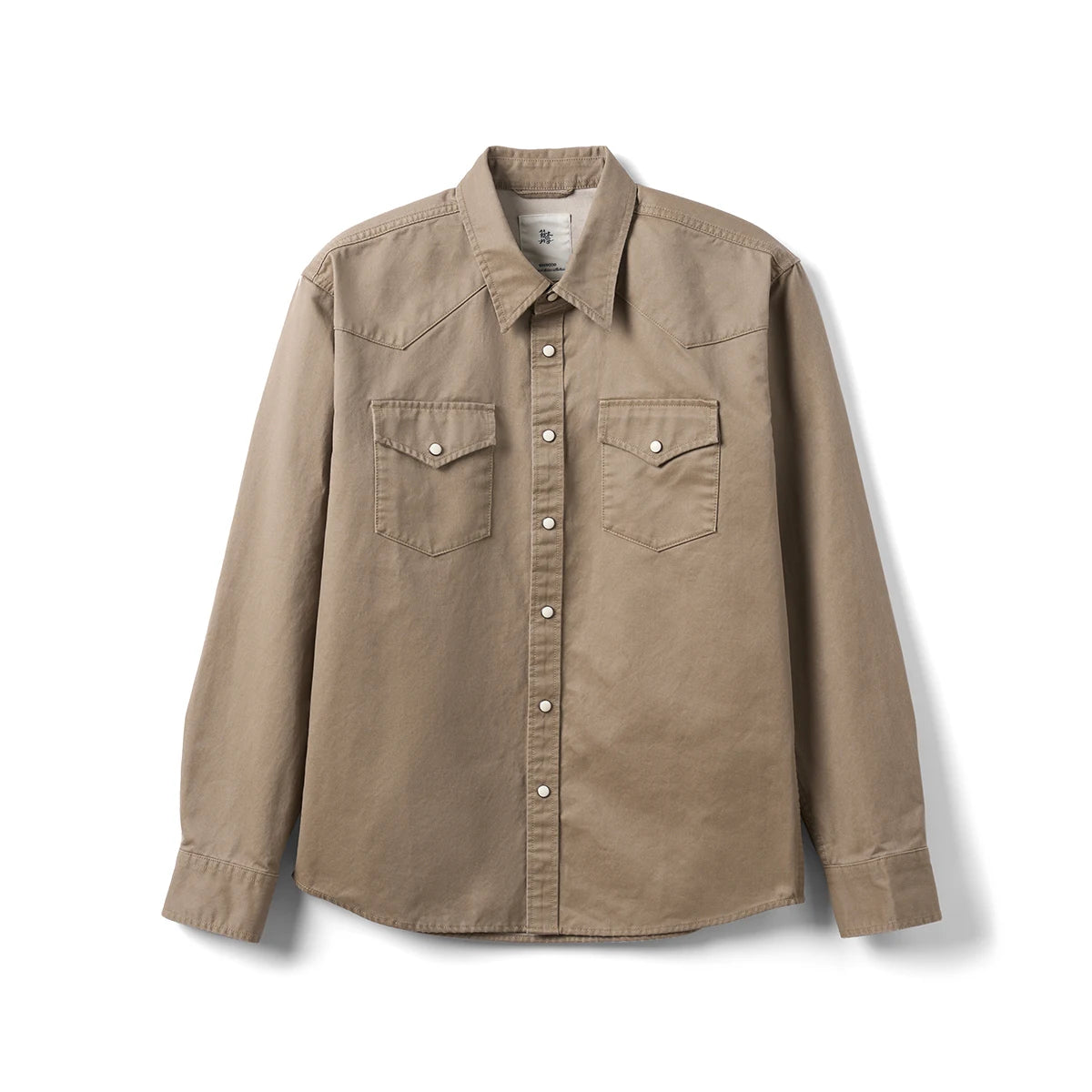 Wax Enzyme Washed Western Shirt