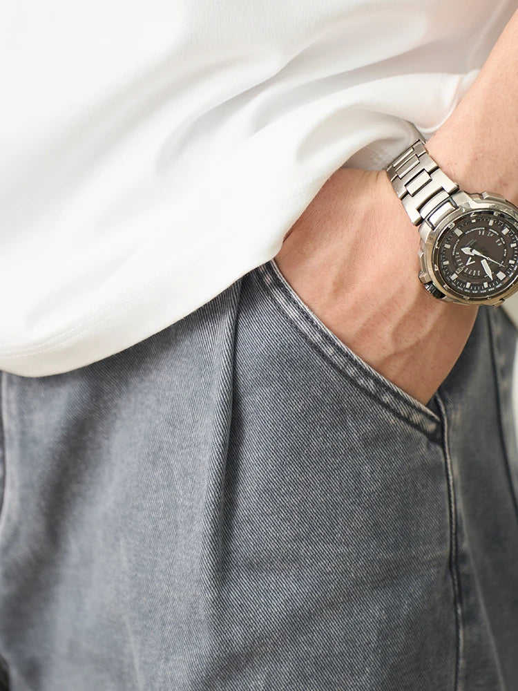 Vintage Washed Denim Shorts