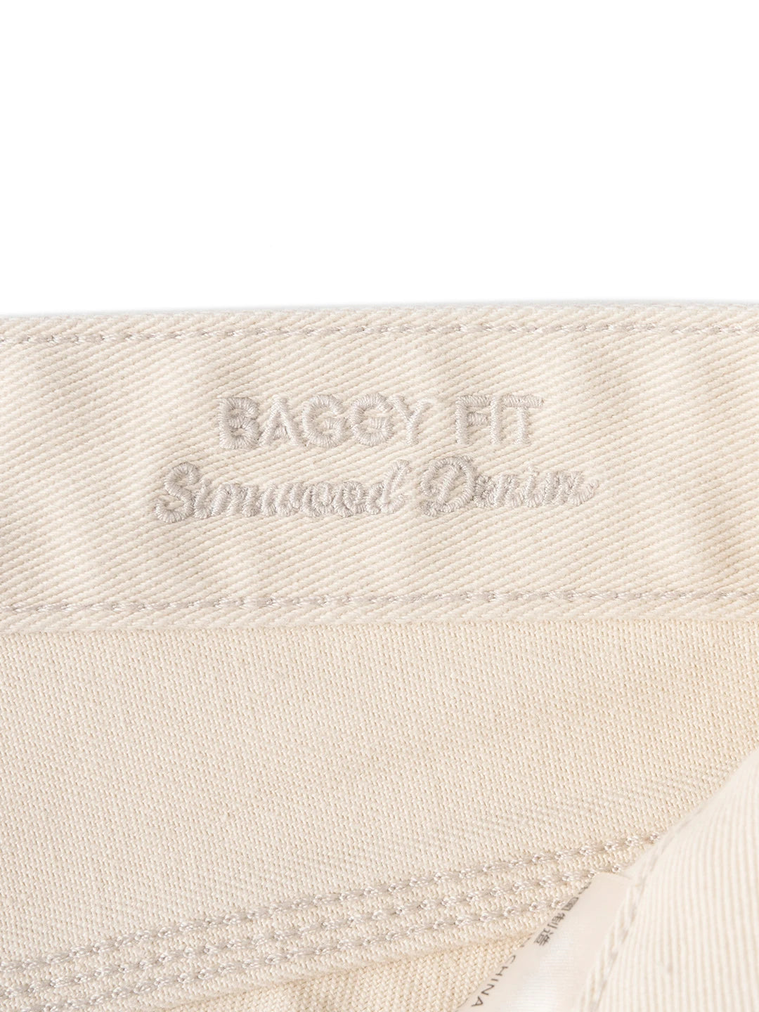 Baggy Denim Chino Pants