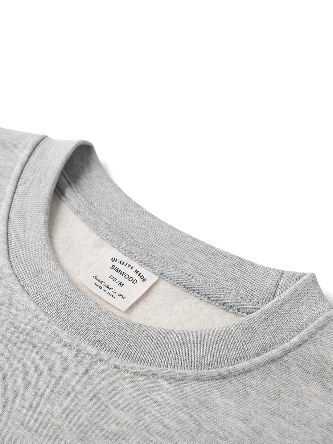 Warm Brushed Embroidered Sweatshirt