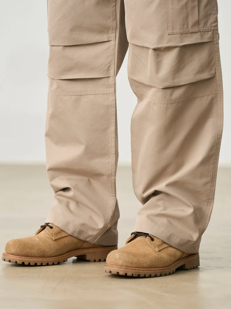 Drawstring Cargo Parachute Pants