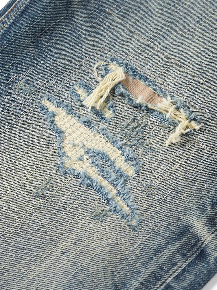 Distressed Selvedge Jeans