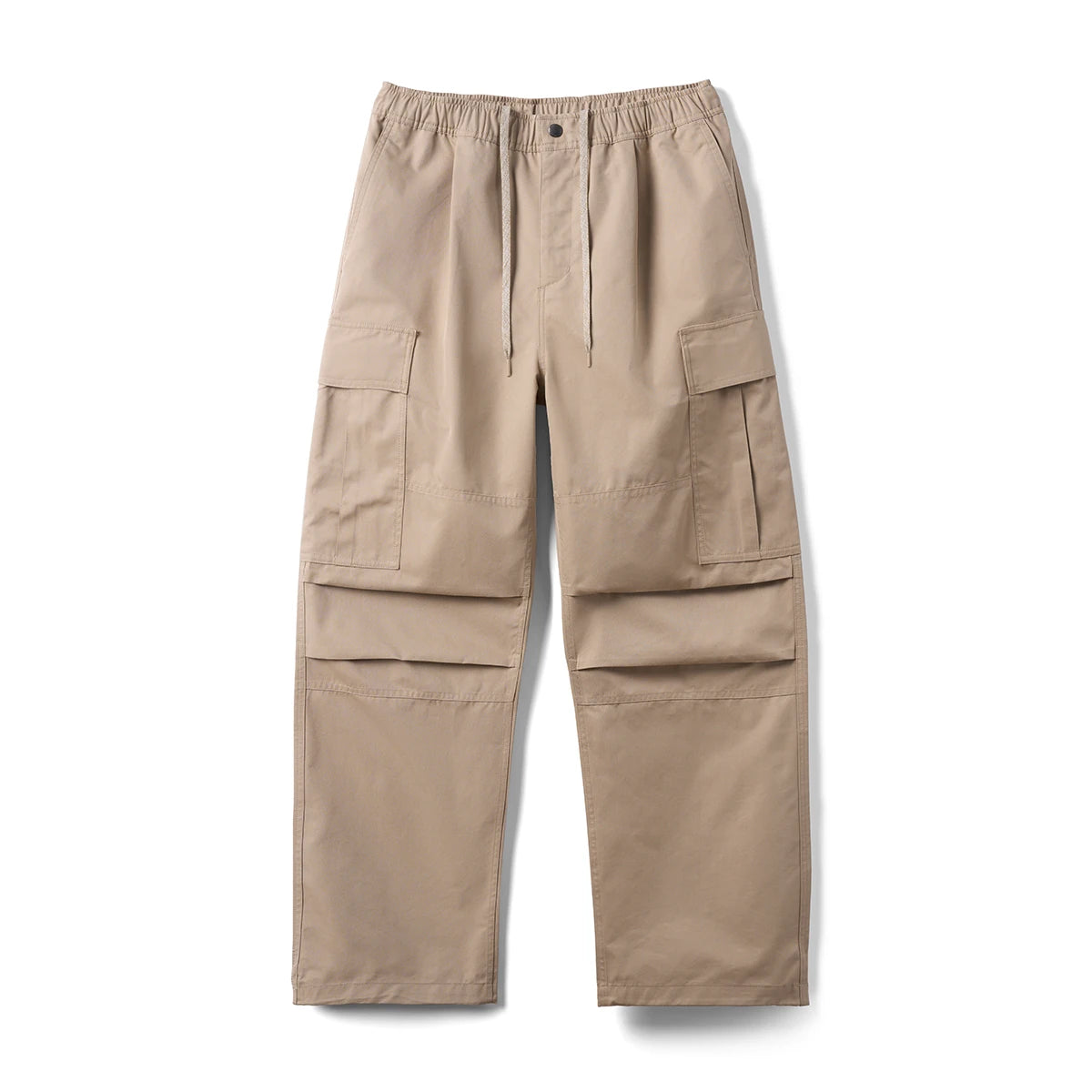 Drawstring Cargo Parachute Pants