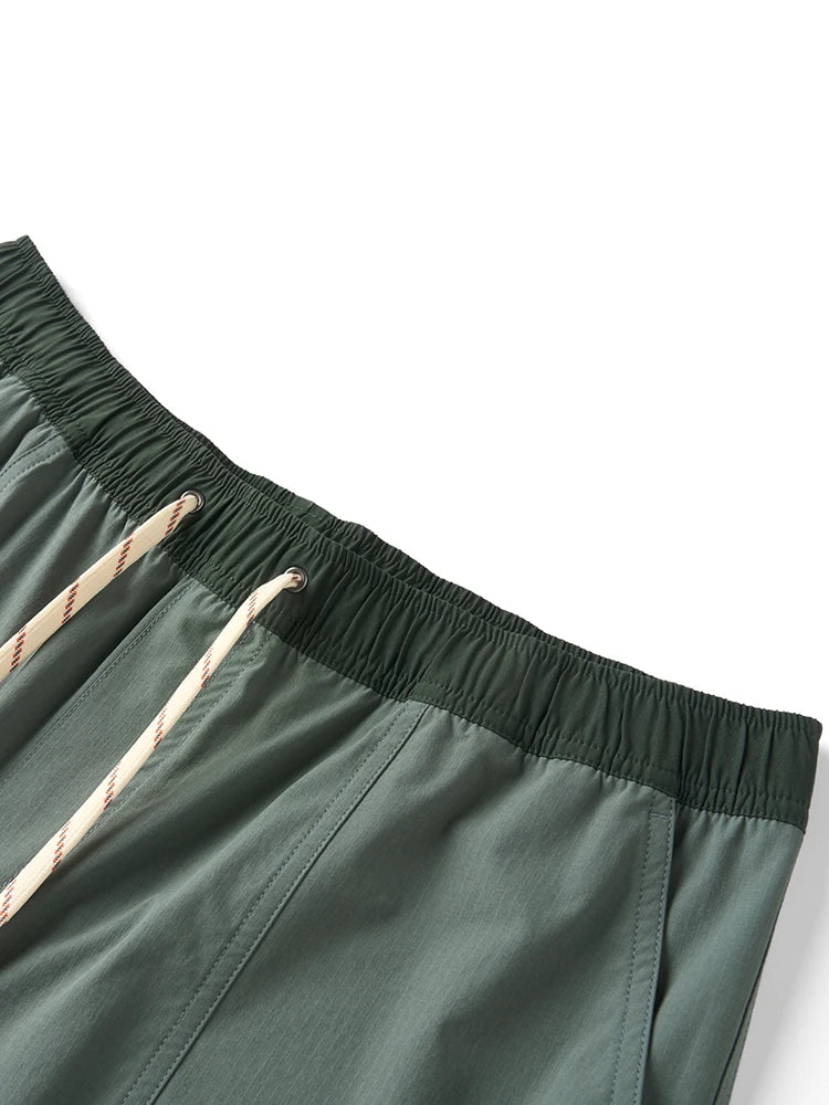 Contrast Drawstring Beach Shorts