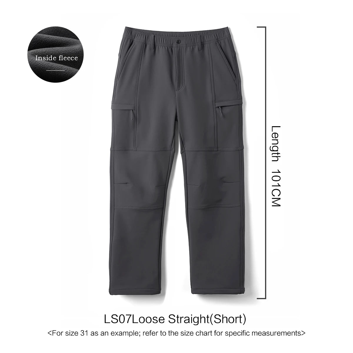 Fleece Lined Softshell Cargo Pants