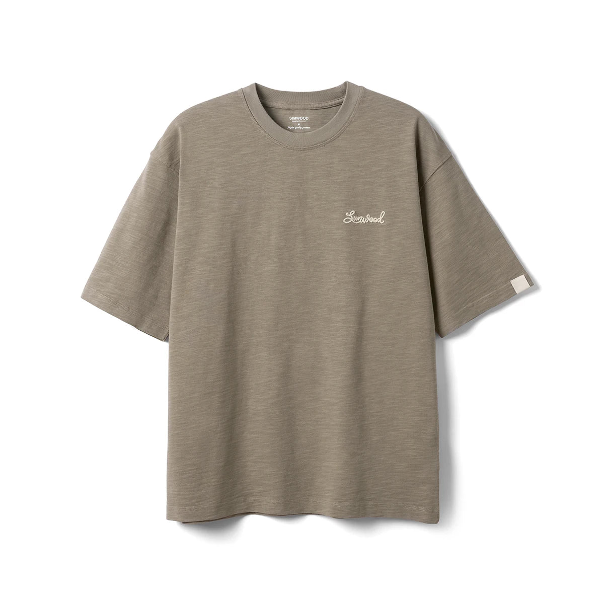 Heavyweight Slub Cotton Embroidered T-Shirt