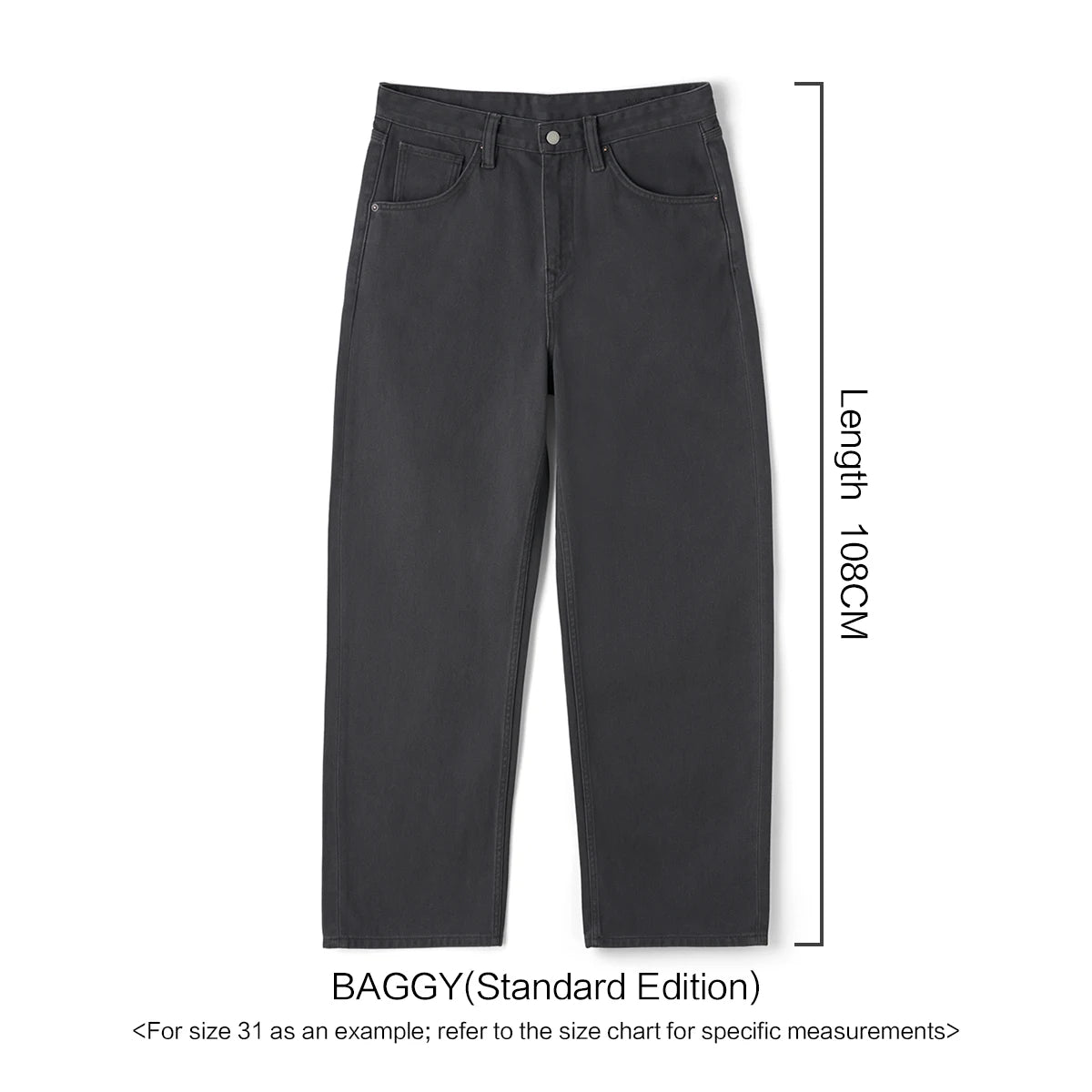 Baggy Denim Chino Pants