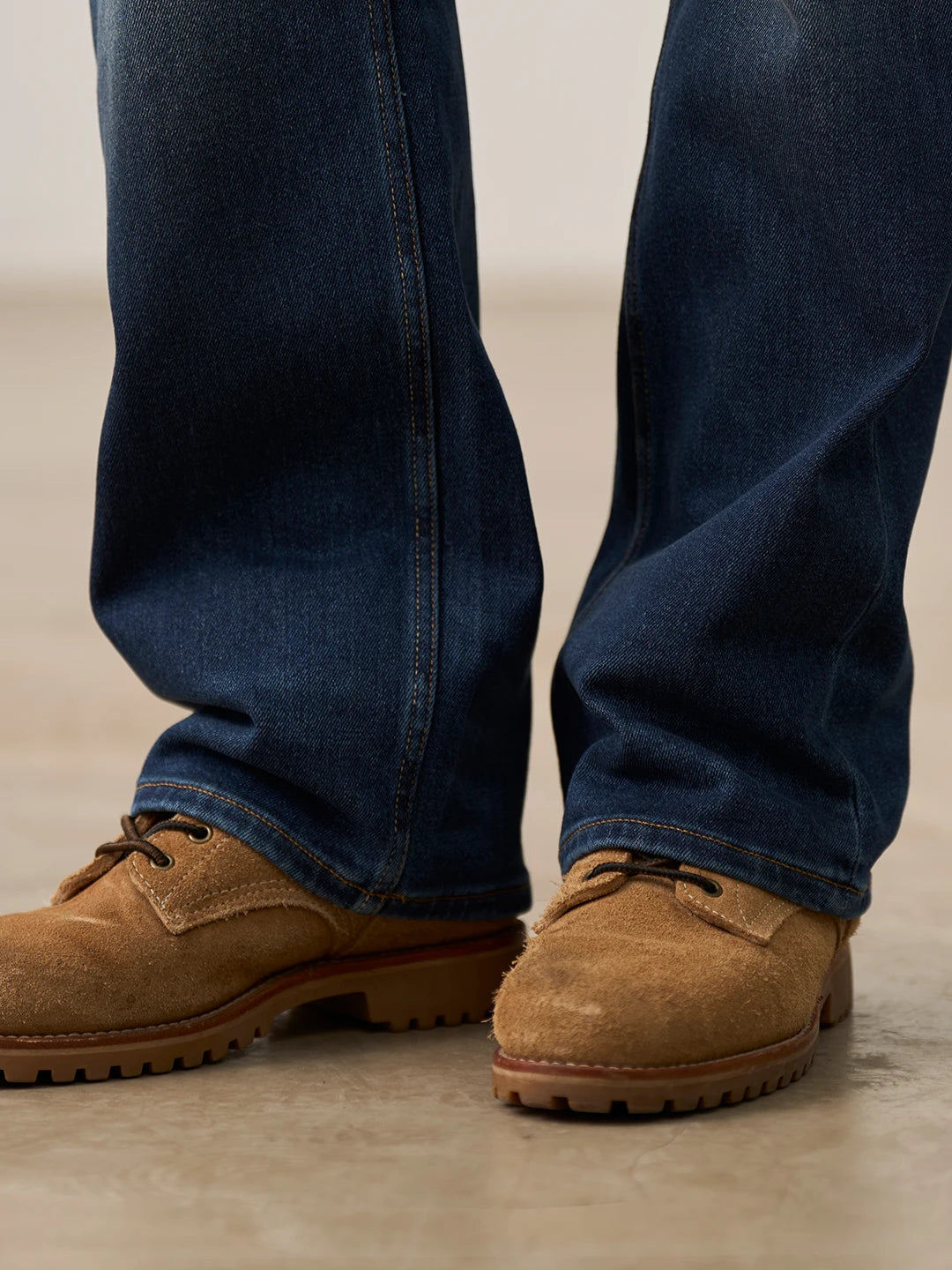 Micro-Fleece Elastic Jeans