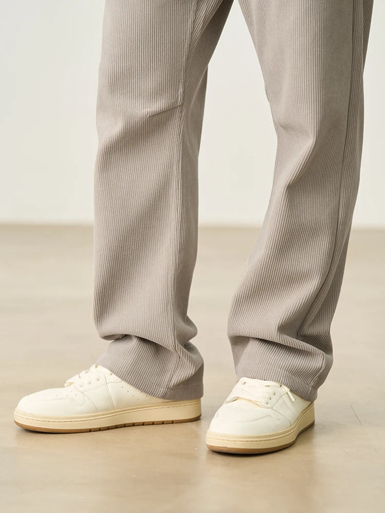 Drawstring Corduroy Pants
