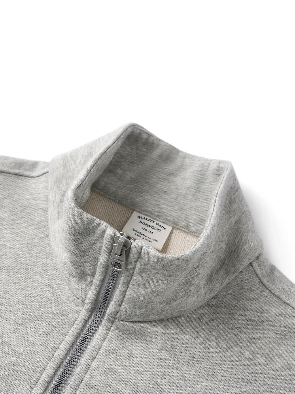 Stand Collar Half-Zip Sweatshirt