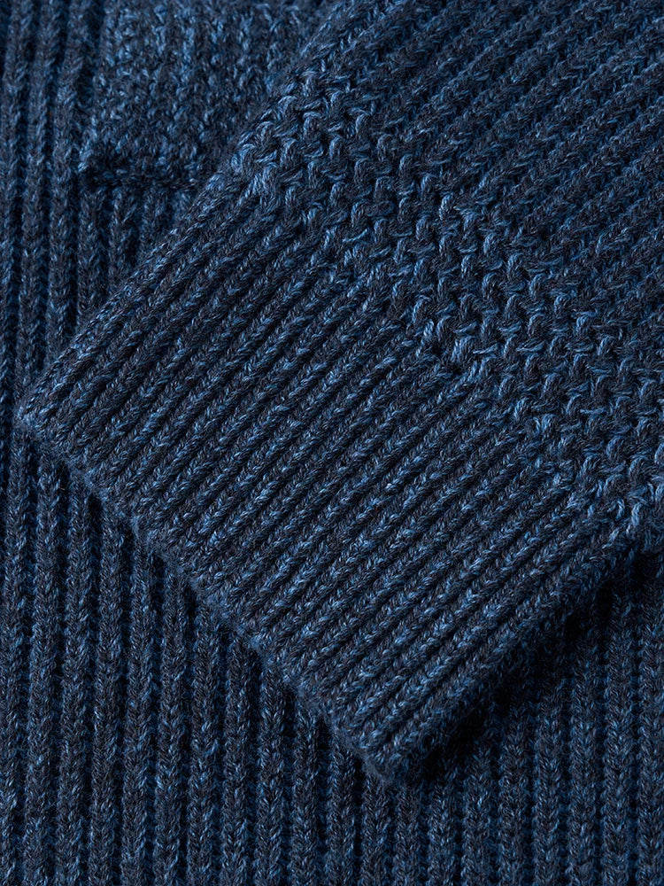 7-Gauge Vintage Shawl Collar Cardigan