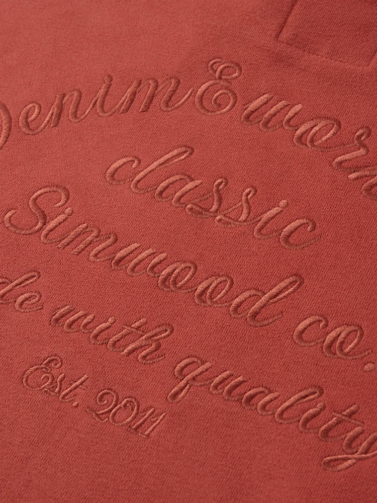 Carbon Peached Embroidered Hoodie