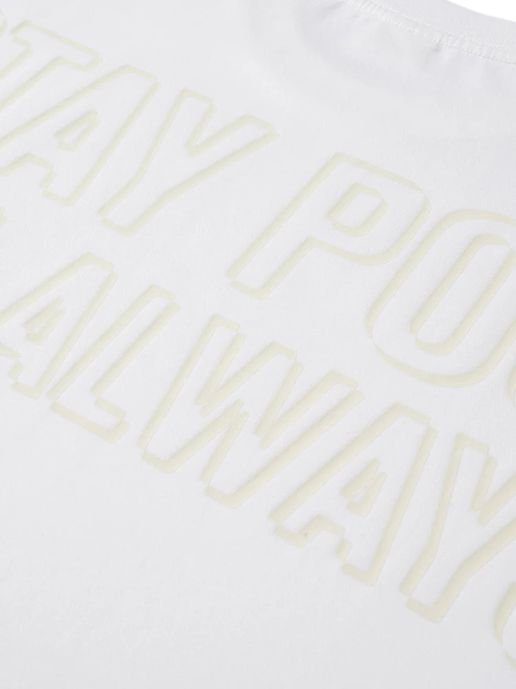 Quick-Dry Color-Changing Letter T-Shirt