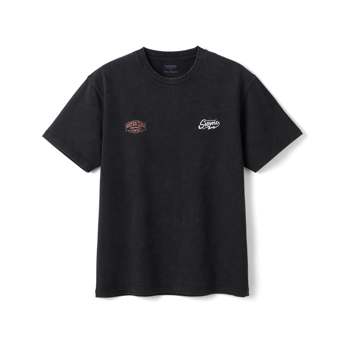 Washed Vintage Motorcycle Print T-Shirt
