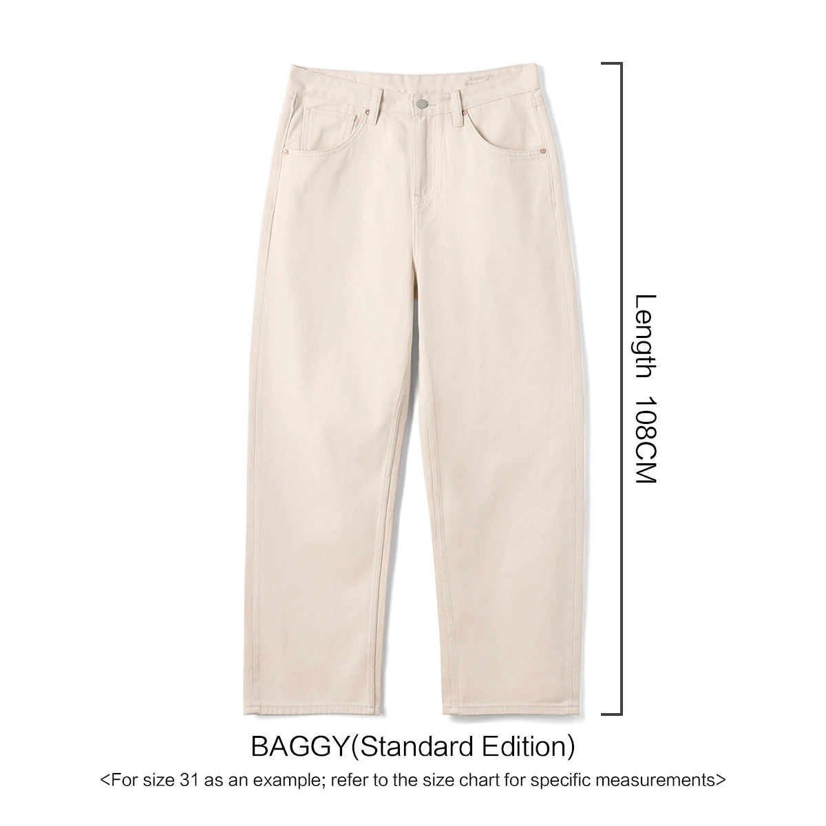 Baggy Denim Chino Pants
