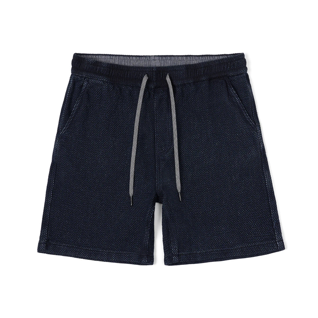 Indigo Sashiko Denim Shorts