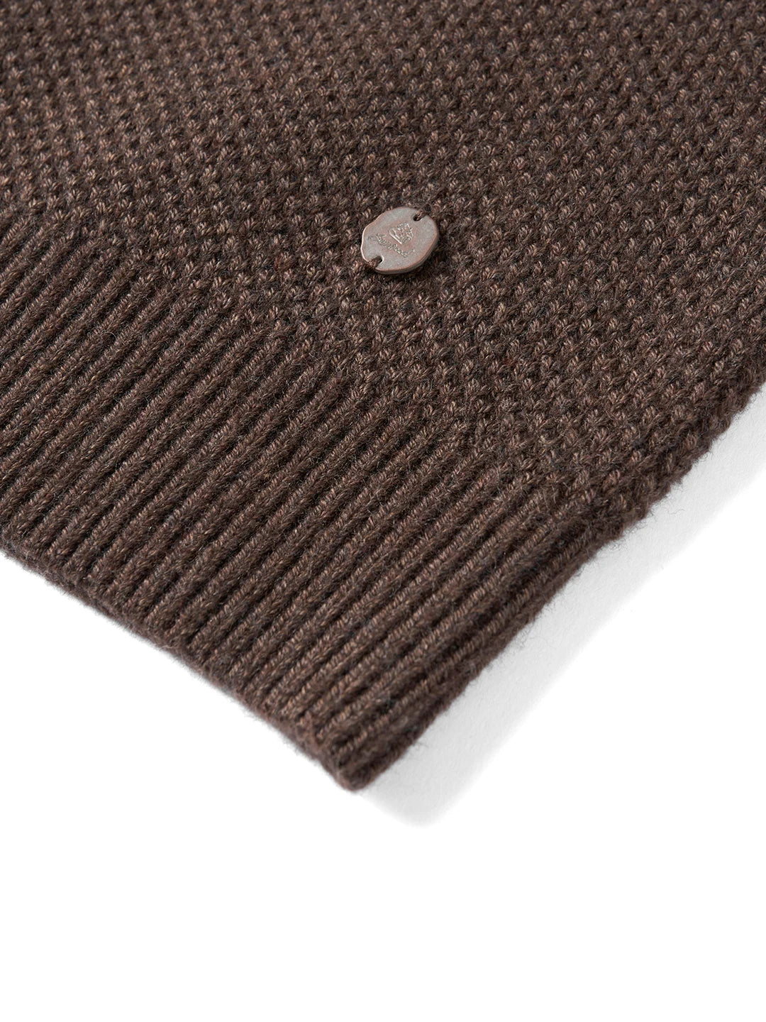 Wool Blend Waffle Knit Sweater