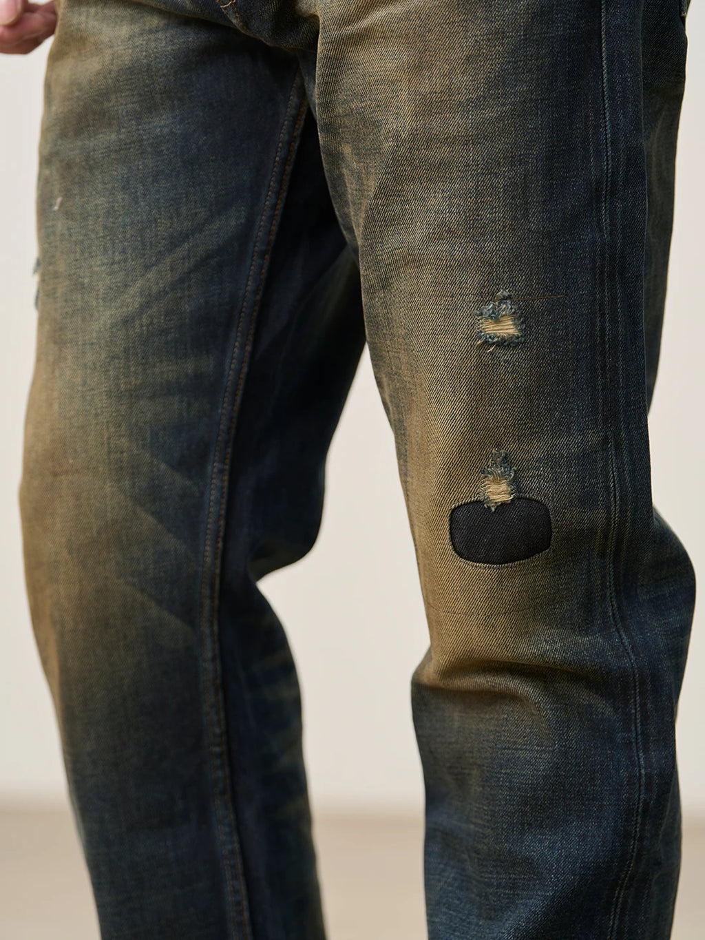 Vintage Distressed Selvedge Jeans