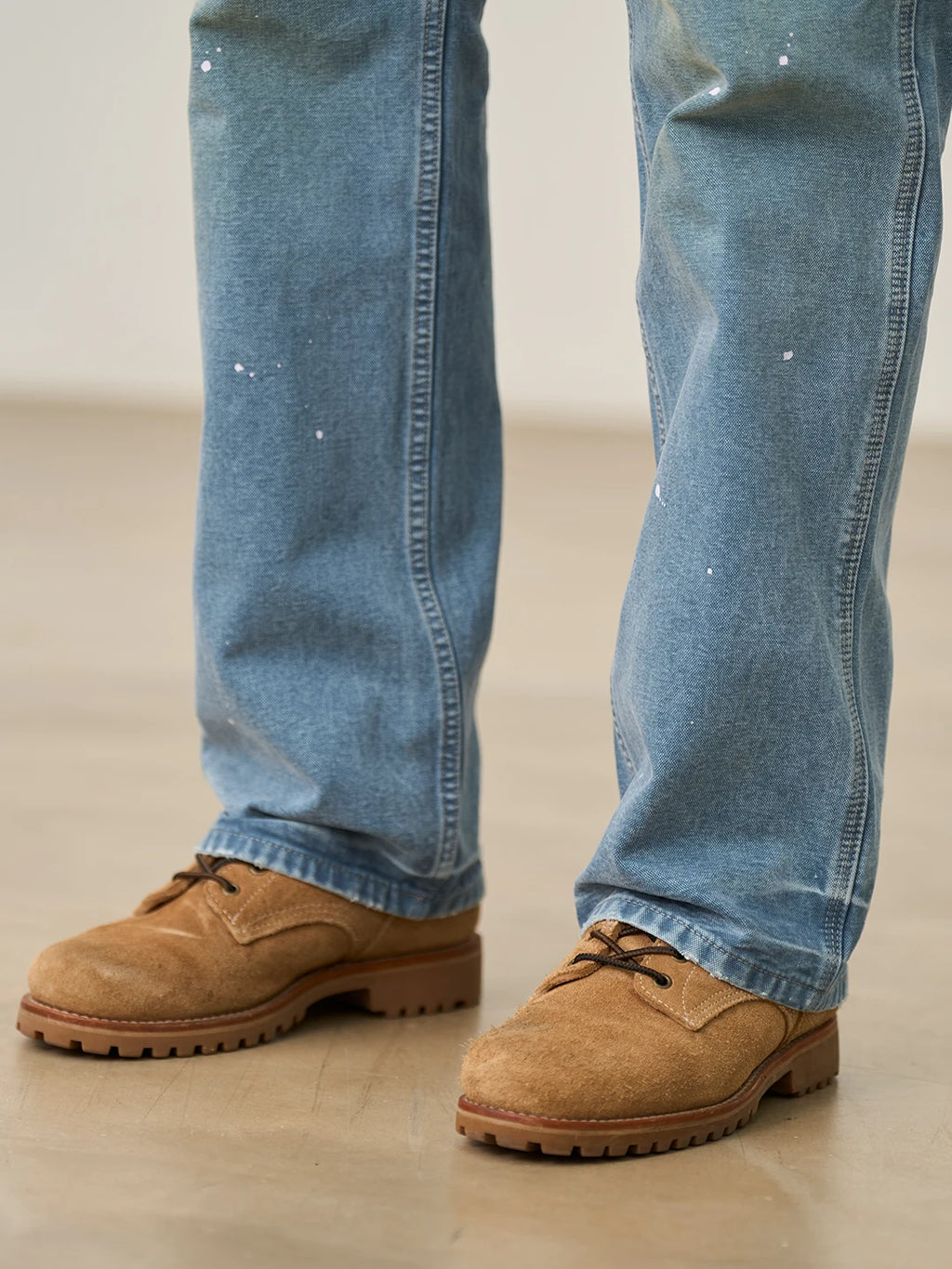 Paint Splatter Denim Logger Pants