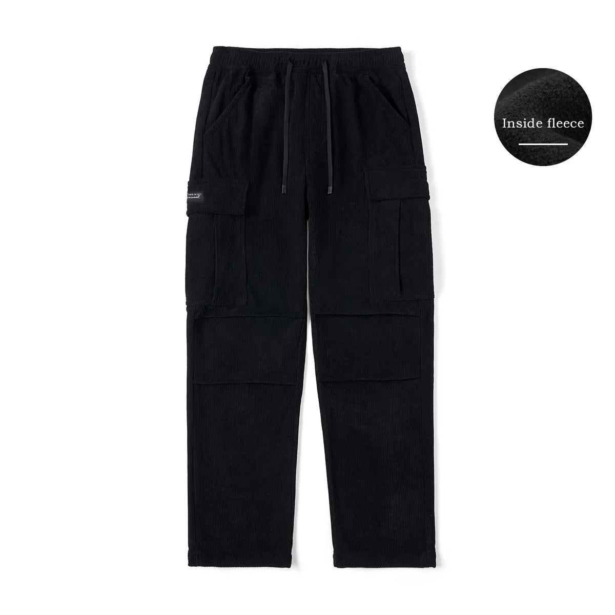Fleece Lined Corduroy Cargo Pants