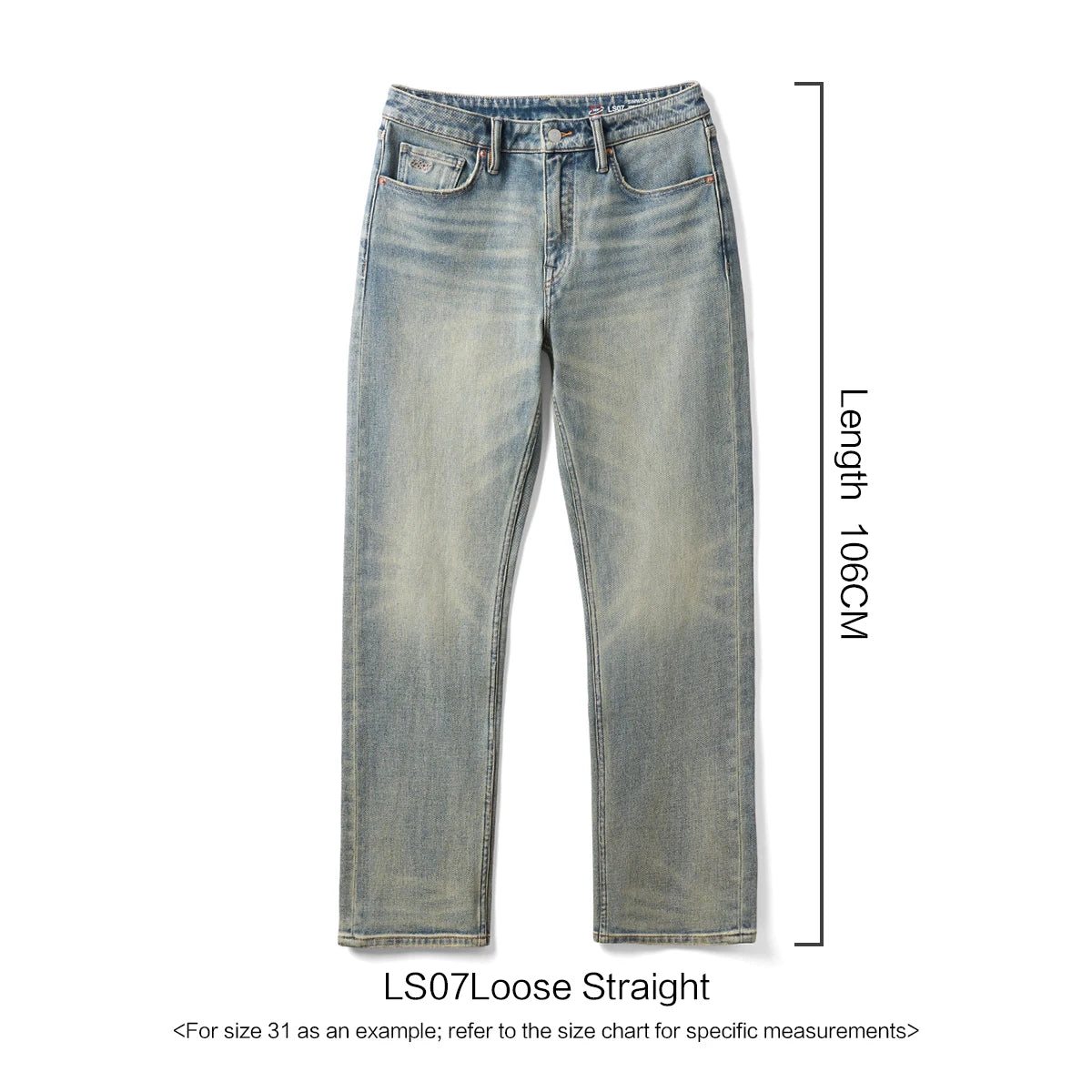Vintage Washed Elastic Jeans