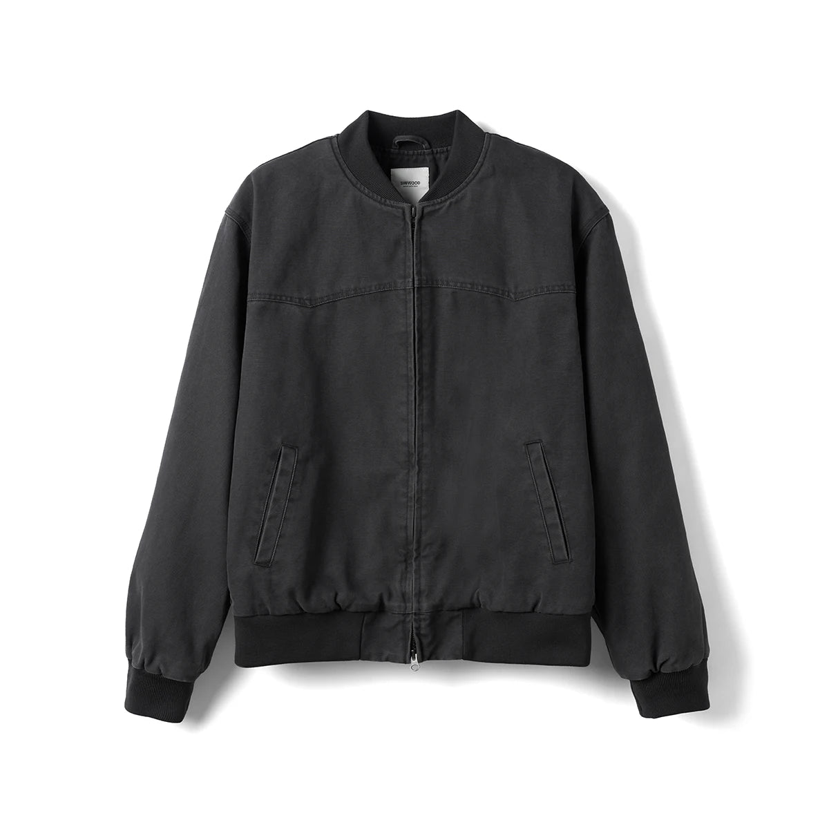 Washed Canvas Bomber Jacket