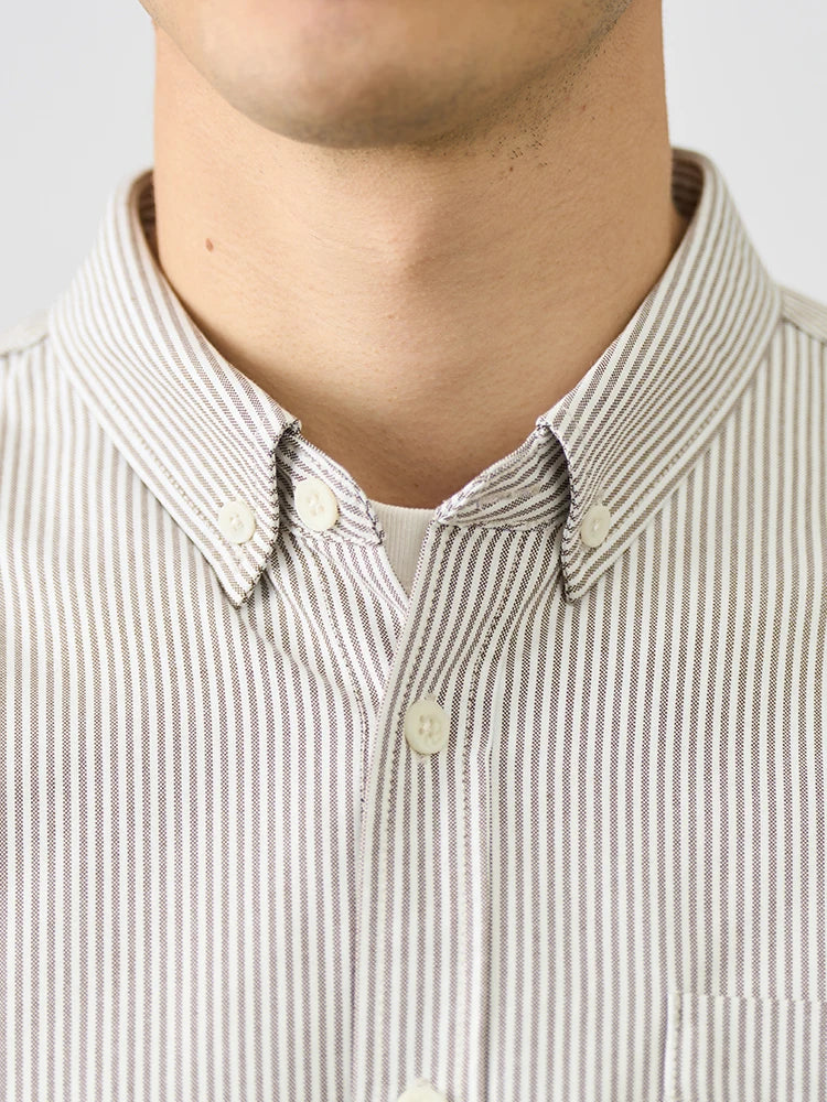 Vintage Vertical Striped Oxford Shirt
