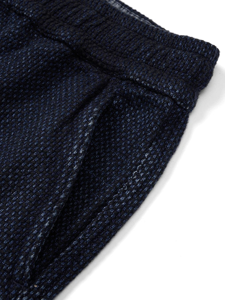 Indigo Sashiko Denim Shorts
