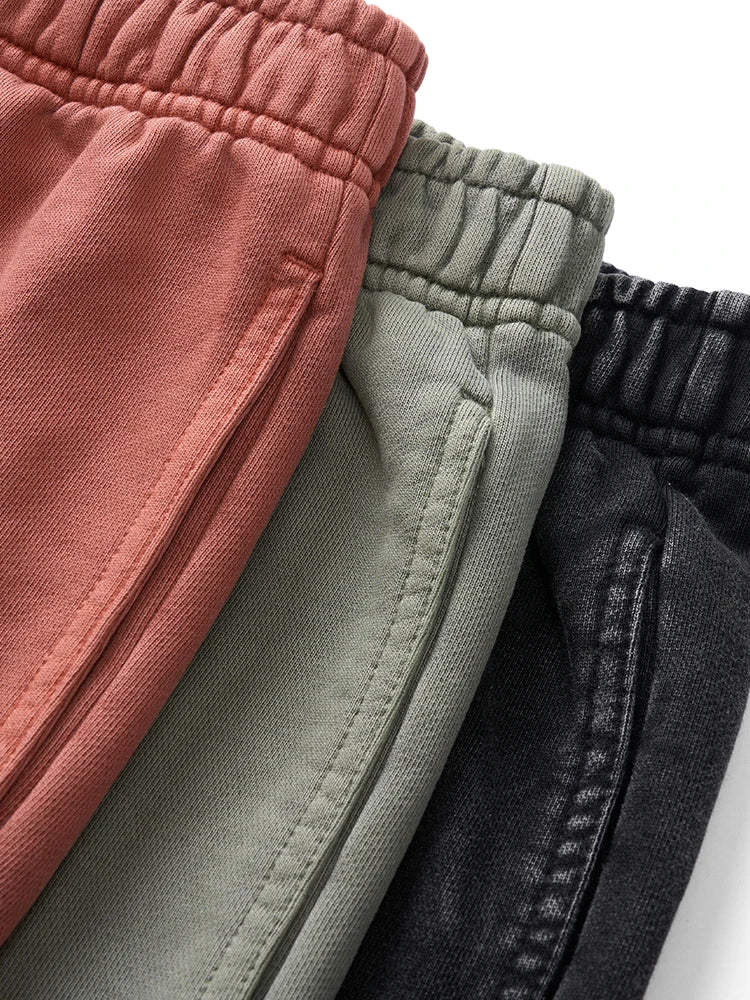 Dark Washed Raw Hem Sweat Shorts