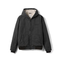 Vintage Washed Sherpa Lined Hooded Jacket