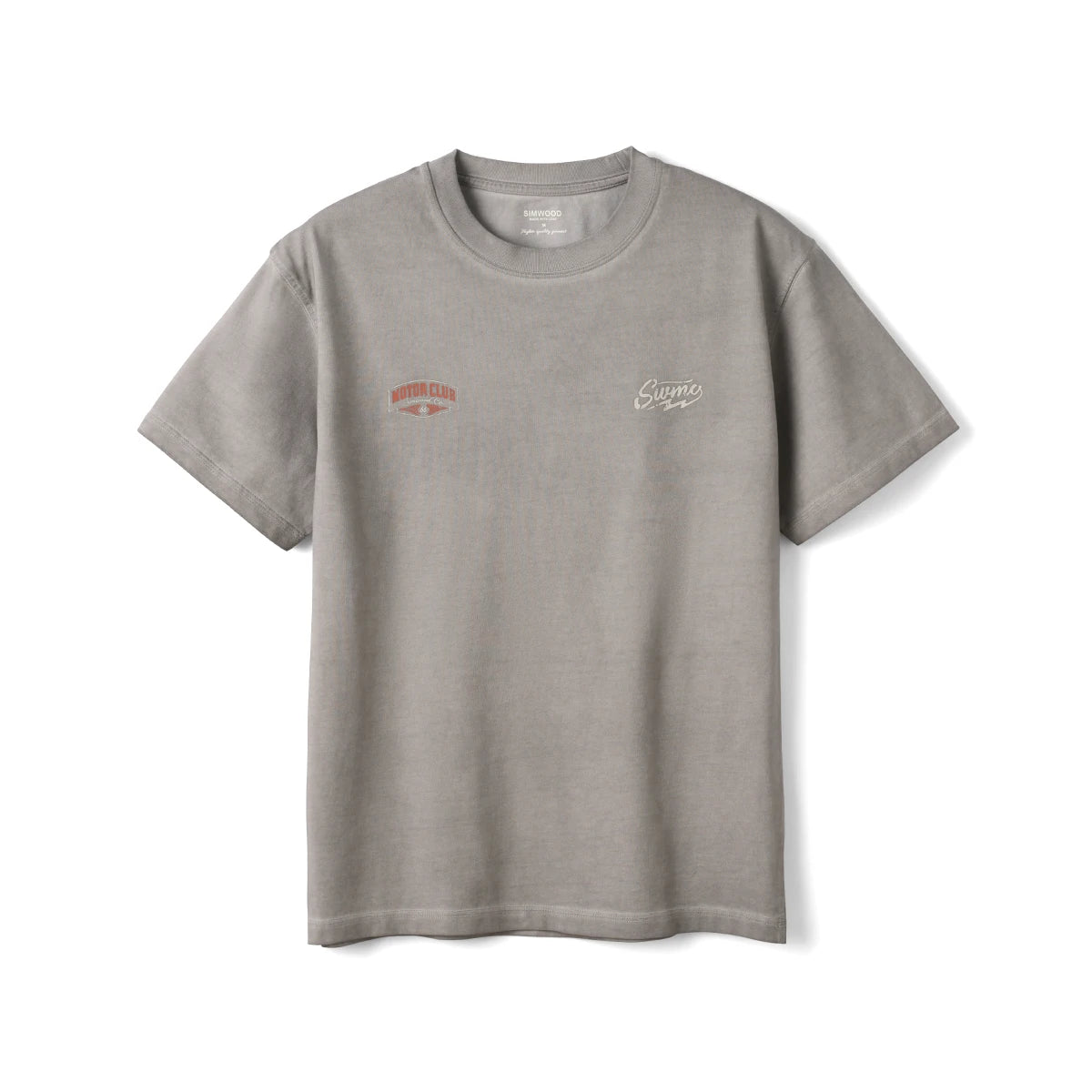Washed Vintage Motorcycle Print T-Shirt